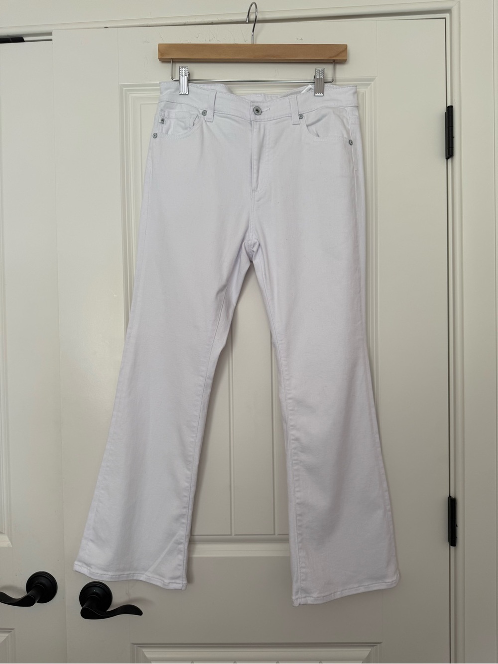 AG Farrah Boot Cut Women's White Cropped Jeans